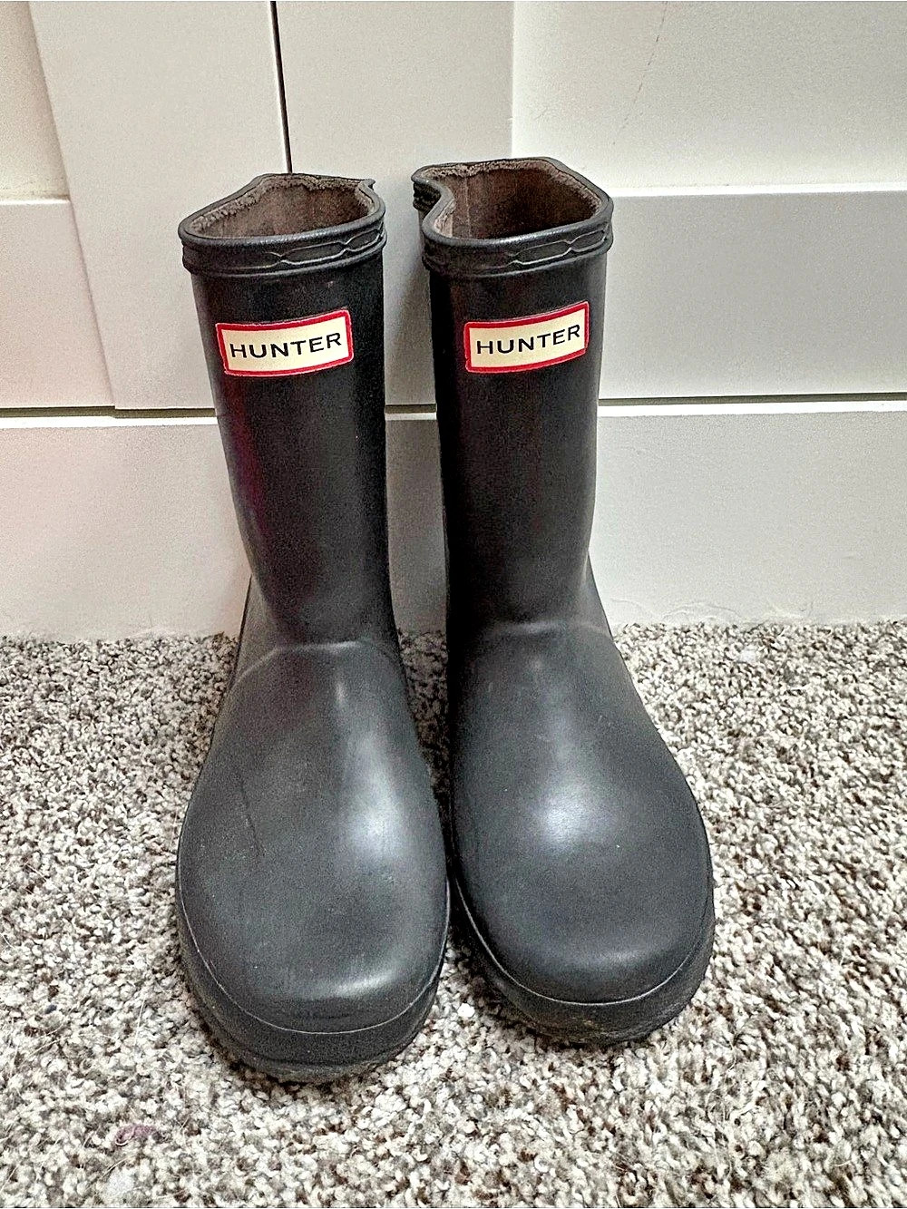 Hunter Kids Classic Rain Boot Black Rain Boots Size 11c